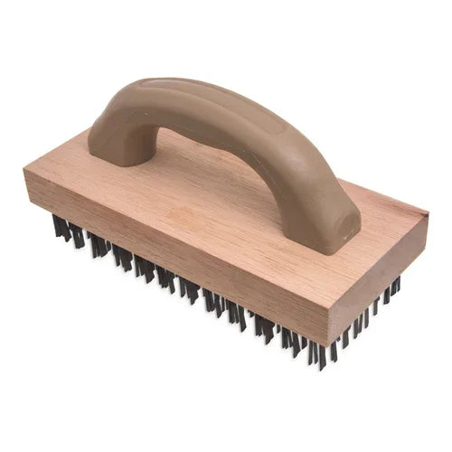Carlisle 4067600 | Butcher Block Brush | 9 in L x 4 in W Flat Steel Bristle