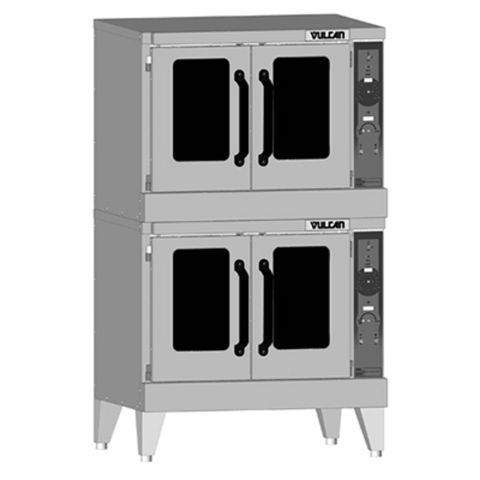 Vulcan VC55GD Convection Oven, gas, double-deck, standard depth, solid state controls, electro