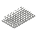 Rational 6035.1018 Rib Rack, 1x1 size, 12 in  x 20 in , aluminum silicon coated