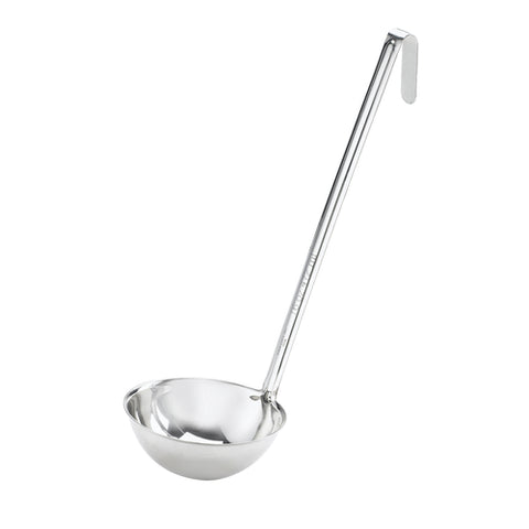 Browne 575704 Optima Ladle, 4 ounce, 12-1/2 in L, one-piece, grooved handle, 1.0 mm thickness,