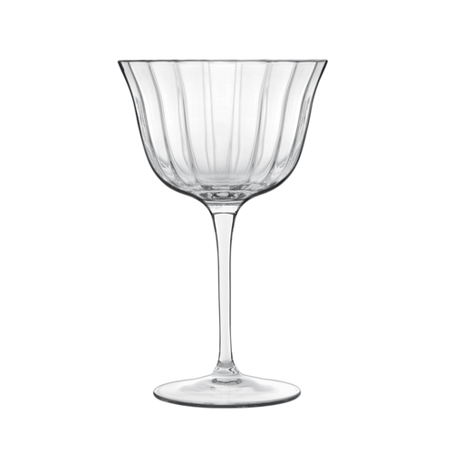 Luigi Bormioli A12940G0902AA02 Retro Fizz Glass, 8.75 oz., 3-13/16 in  dia. x 6-3/16 in H, faceted design, heat