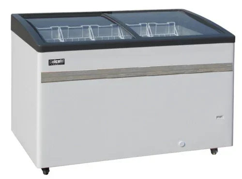 CELCOLD CEATF60 Ice Cream Angle Top Freezer, 60 in W, 13.9 cu ft capacity
