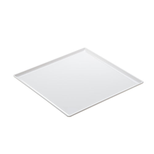 Tableware Solutions T8423 Tray, 8 in  x 8 in , square, dishwasher safe, melamine, snow white, Leone