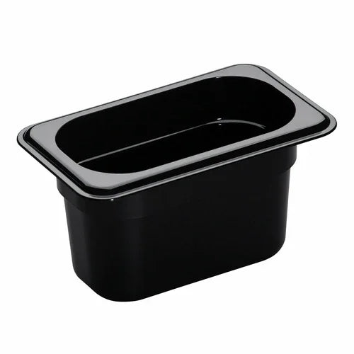 Cambro 94CW110 | Camwear Food Pan 1/9 Size 4 in Deep Polycarbonate Black