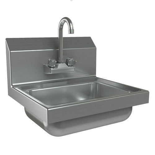 Tarrison TA-HSF14 Hand Sink, wall mount, 17 in W x 15-1/4 in D x 13-3/8 in H overall size, 14 in W