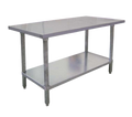 Omcan  19136 (19136) Work Table, 30 in W x 24 in D x 34 in H, 800 lbs. load capacity, undersh