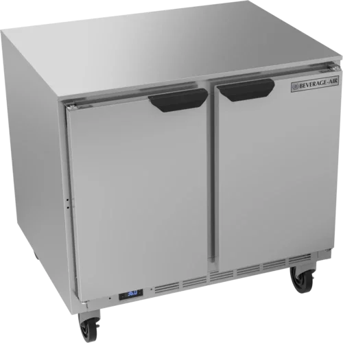 Beverage Air UCR36AHC Undercounter Refrigerator Two-Section 36 in W 8.5 cu. ft.