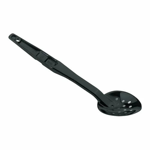 Cambro SPOP13CW110 | Deli Spoon 13 in Perforated Notched Back Dishwasher Safe Black
