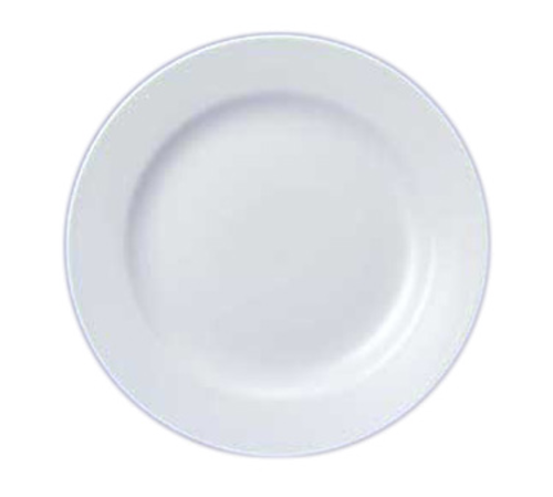 Churchill WH  CP101 Plate, 10 in  dia., round, wide rim, microwave & dishwasher safe, ceramic, eco g