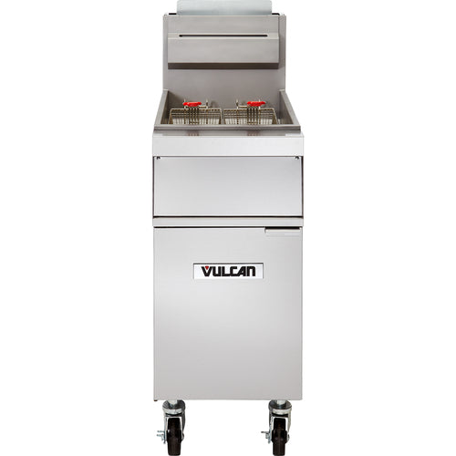 Vulcan 1GR35M Fryer, gas, 15-1/2 in  W, free-standing, 35-40 lb. capacity, millivolt thermosta