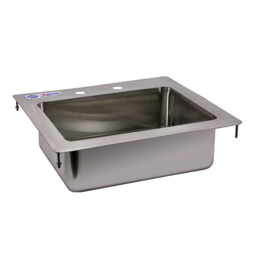 Omcan 39781 (39781) Drop-In Sink, one compartment, 14 in  wide x 10 in  front-to-back x 5 in