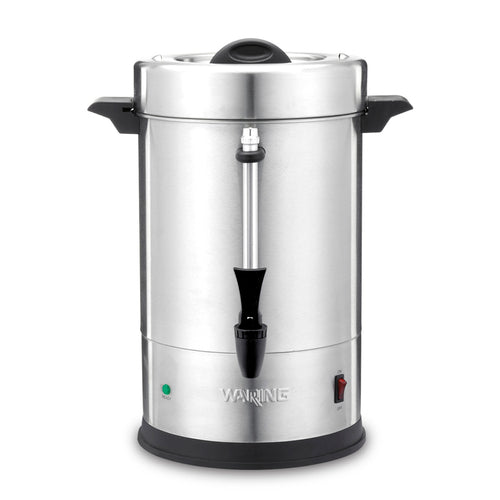 Waring WCU55 Coffee Urn, (55) 5 oz. cup capacity, dual heater system, boil dry protection, po