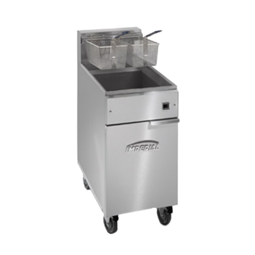 Imperial IFS-50-E Fryer, electric, floor model, 50lb. fat capacity, immersed electrical elements,