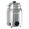 Server 82500 FS TOPPING WARMER WITH LADLE, rethermalizing, water-bath warmer with temperature