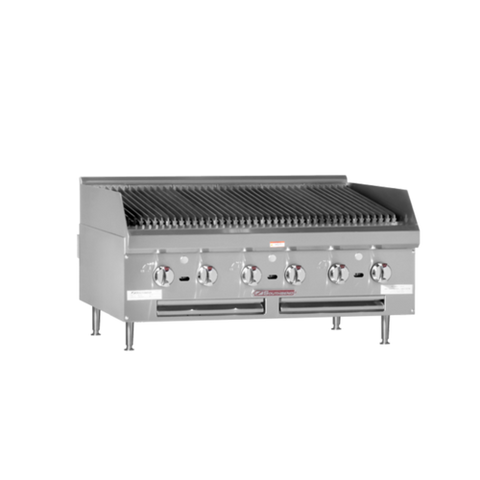Southbend HDC-36 Charbroiler, gas, countertop, 36 in , cast iron radiants, stainless steel burner