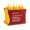 Browne 57801217 Squeeze Bottle, 12 oz., mustard, no drip tip, polyethylene, yellow (set of 6) (c