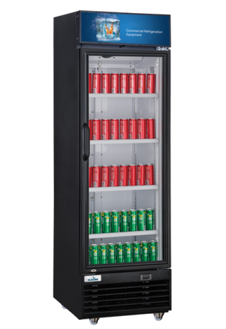 Glacier GM-12R Glacier Refrigerator Merchandiser, one-section, 24 in W x 26 in D x 69 in H, bot