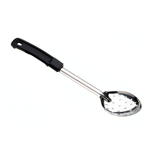 Browne 572352 Serving Spoon, 15 in , perforated, black polypropylene handle, hanging hole, 1.5