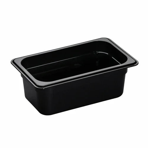 Cambro 44CW110 | Camwear Food Pan 2.7 qt 1/4 Size Polycarbonate Black