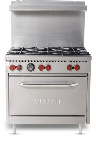 Vulcan SX36-6BN SX Series Restaurant Range, natural gas, 36 in , (6) 28,000 BTU burners with lif