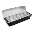 Browne  57483802 Condiment Holder, 6 compartment, 20 in L x 5-1/10 in W x 6-1/2 in H includes: (6