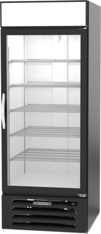Beverage Air MMF27HC-1-B MarketMax Freezer Merchandiser, reach-in, one-section, (1) triple pane hinged gl