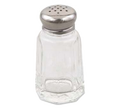 Browne 571912 Salt & Pepper Shaker, 1 oz., 1-3/5 in  x 3 in H, universal holes, paneled, clear