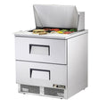 True TFP-32-12M-D-2 Sandwich/Salad Unit, one-section, rear mounted self-contained refrigeration, 8 i