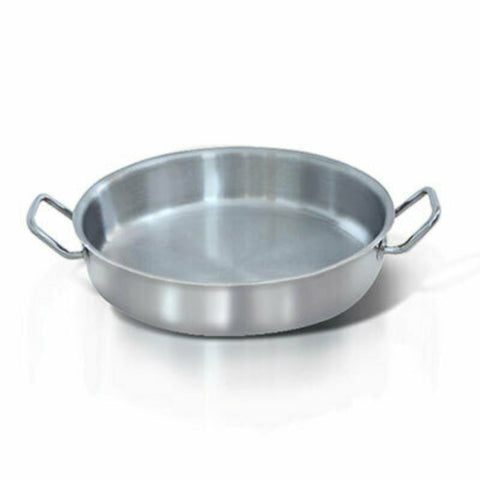 Eurodib HOM463607 Homichef Induction Shallow Saute Pan with Handles, 8 L, 14-1/8 in  dia., cool to