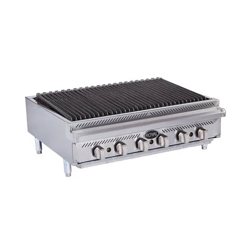 ROYAL RANGE RRB-18 Charbroiler Gas Countertop 18-Inch Radiant Type Manual Controls