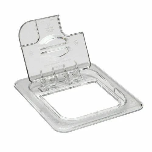Cambro 60CWLN135 | Camwearr FlipLidr Food Pan Cover | 1/6 Size Polycarbonate Clear