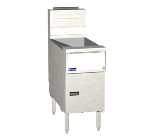 PITCO SG14RS gas fryer, floor model, full frypot, 40-50 lb. oil capacity