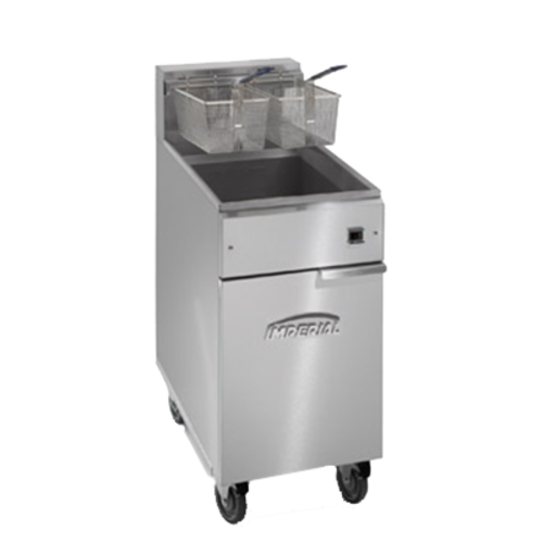Imperial IFS-40-E Fryer, electric, floor model, 40lb. capacity, immersed electrical elements, snap