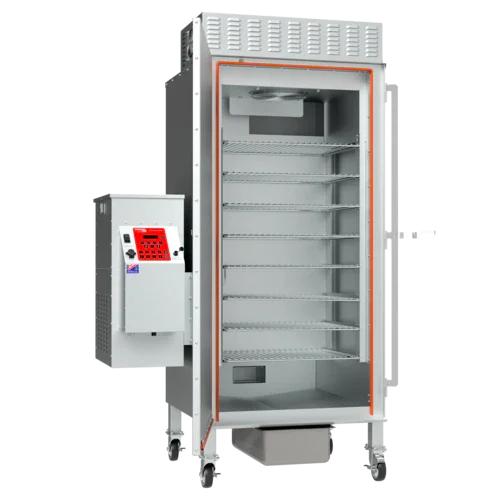 Cookshack FEC250 Fast Eddys Smoker, wood pellets, 240 lbs. per load capacity, IQ5 digital control