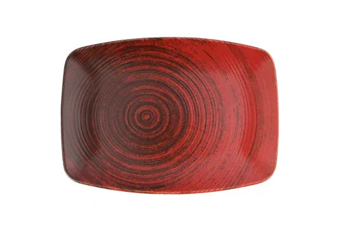 Porland 04ALM005951 Red Oval Plate 27cm Ceramic Case of 6