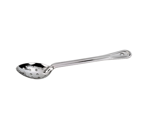 Browne 2772 Conventional Serving Spoon, 15 in L, perforated, grooved handle, full-length rei