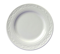 Churchill WT  TP651 Plate, 6-1/2 in  dia., round, embossed, rolled edge, microwave & dishwasher safe