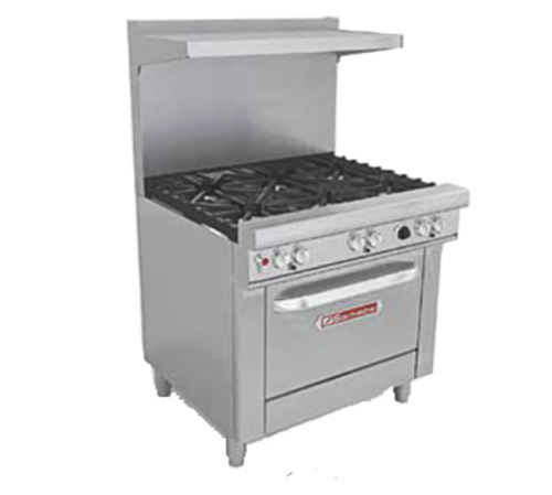 Southbend 4361A Ultimate Restaurant Range, gas, 36 in , (6) non-clog burners, standard grates, s