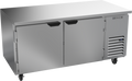 Beverage Air UCF67AHC Undercounter Side-Mount Freezer, two-section, 67 in W, 20.08 cu. ft., electronic