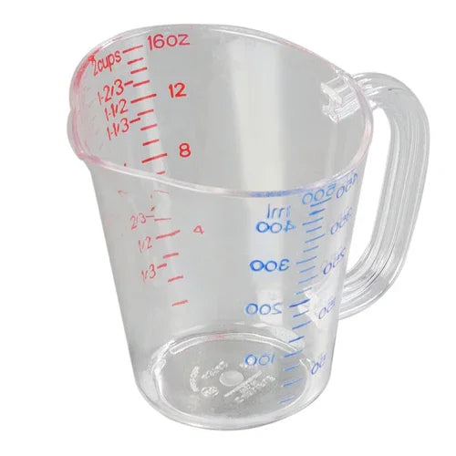 Carlisle 4314207 | Measuring Cup 16 oz. C-handle Polycarbonate Clear