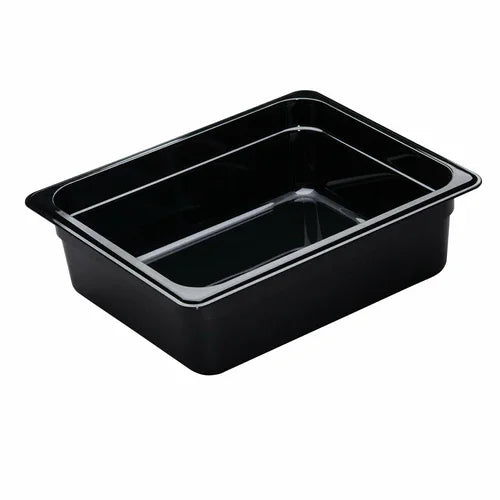 Cambro 24HP110 | H-Pan High Heat Food Pan 1/2 Size 4 in Deep Black