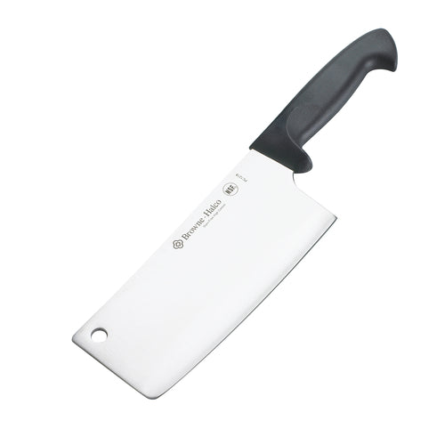 Browne PC1218 Cleaver, 8 in L stainless steel blade, ABS handle, black, NSF (blister card pack