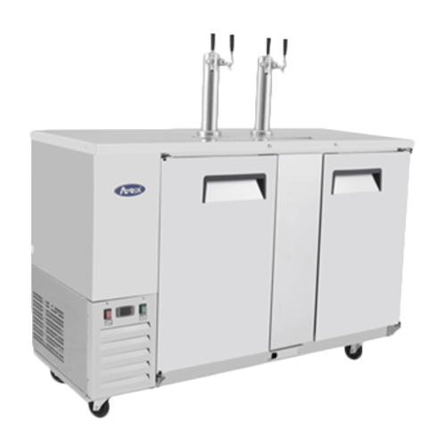 Atosa MKC58GR Atosa Draft Beer Cooler, 57-4/5 in W x 28-1/10 in D x 55-3/5 in H, side-mounted