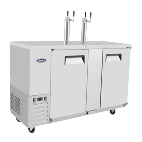 Atosa MKC58GR Atosa Draft Beer Cooler, 57-4/5 in W x 28-1/10 in D x 55-3/5 in H, side-mounted