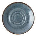 Continental 51RUS010-03 Saucer, 6-1/2 in  dia., double-well, round, Rustics by Continental, blue (for Li