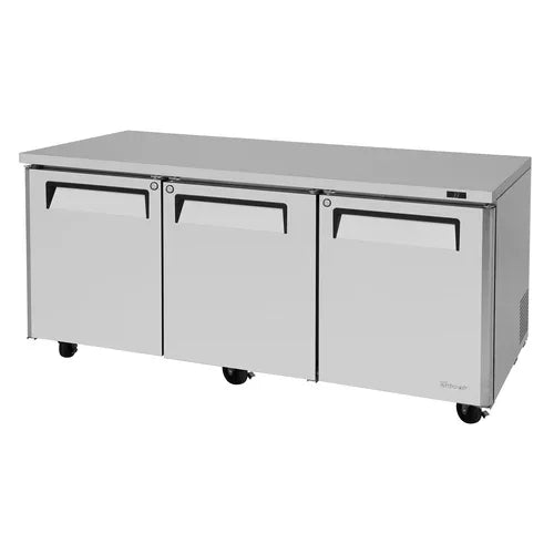 Turbo Air MUR-72-N M3 Series Undercounter Refrigerator, three-section, 18.8 cu. ft. ,self-contained