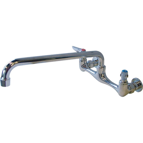 Omcan 23517 (23517) Faucet, splash-mounted, 8 in  center, 14 in  standard swivel spout (for