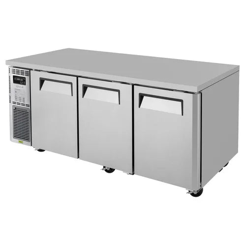 Turbo Air JUR-72-N6 J Series Side Mount Undercounter Refrigerator, three-section, 70-7/8 in W x 27-1