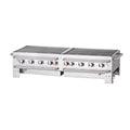 Crown Verity CV-PCB-60 Portable Grill, LP gas, 66 in , (8) 15,000 BTU burners, crash bars on front & si