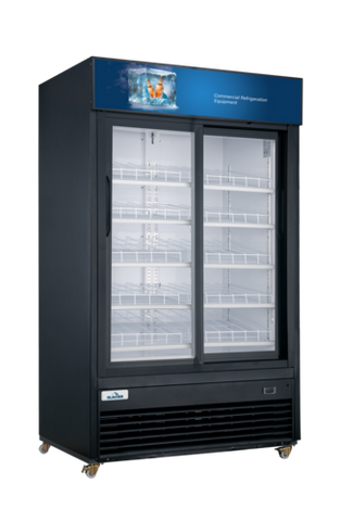 Glacier GM-40SD Glacier Refrigerator Merchandiser, two-section, 47-1/4 in W x 31-7/8 in D x 80-1